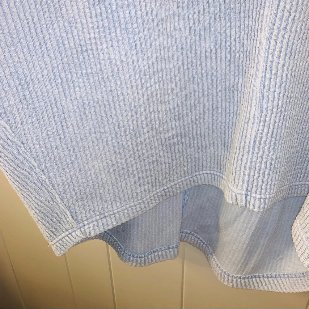 Free people Easy V sweatshirt Light Blue - Picture 4 of 6